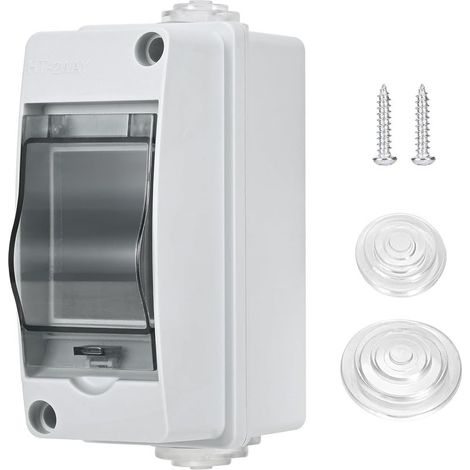 Coffret Electrique Etanche Exterieur IP65, Boite de Boitier Etanche Electrique, Boitier de Jonction, Armoire de Contrôle de Surface en Plastique, 2 Modules (1/5)