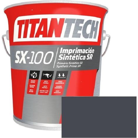 TITAN esmalte s/r ex300 grafito ral 7024 4l. titantech , El ESMALTE S/R EX300 GRAFITO RAL 7024 4L es un esmalte sintético industrial de secado rápido, ideal