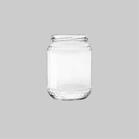 Vaso in vetro 'miele' 390 cc - imb. ø 70 mm (20 pezzi) (1/3)