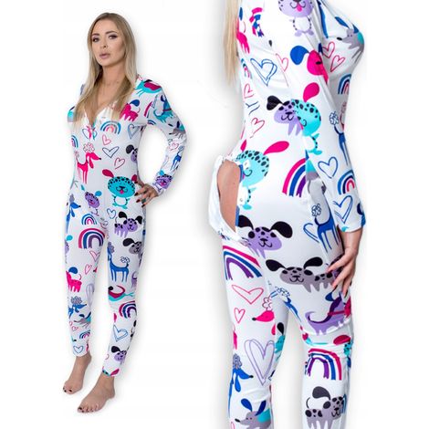 Damenpyjama, Valentinstagsgeschenk für ein Mädchen ohne Reißverschluss, Größe XL