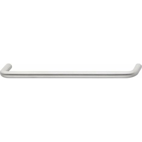 Poignée de meuble 202x35mm entraxe 192mm – Acier chromé mat – Pour placards et étagères – Design moderne (1/2)