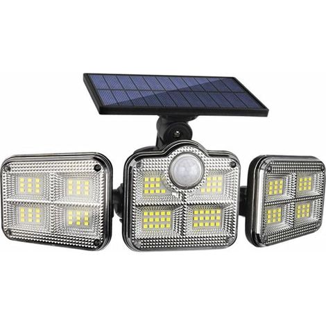 Lámpara de inducción solar, aplique de pared impermeable para jardín, casa, garaje, alumbrado público, mando a distancia 2757 incluido. (1/5)