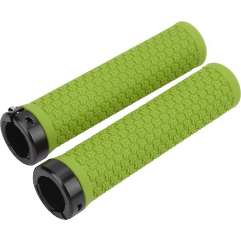 ZTTO Mountainbike-Lenkergriffe mit Einzelverriegelung, stoßdämpfende Gummigriffe, Grün (1/5)