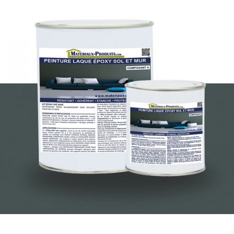 Peinture laque Epoxy Sol et Mur - 5 Kg Gris anthracite - MATPRO (1/5)