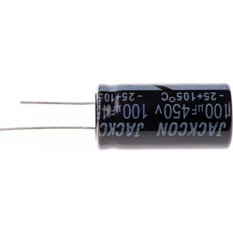 Condensateur RS PRO 100µF, 450V c.c.