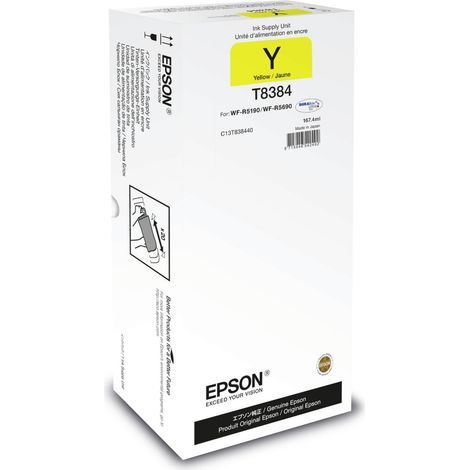 Unit� di Alimentazione in Inchiostro Giallo XL Originale Epson per Stampanti WorkForce Pro WF-R5690DTWF e WF-R5190DTW con Inchiostro a Pigmenti (1/2)