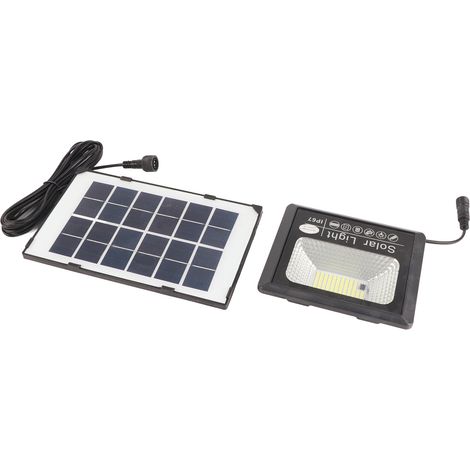 Lampadaire solaire 30W 100LED avec télécommande, minuterie et éclairage ultra-lumineux, étanche, pour jardin extérieur. (1/5)