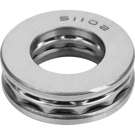 5 roulements à billes axiaux plans 51102, pièces de quincaillerie industrielle de haute précision (1/5)