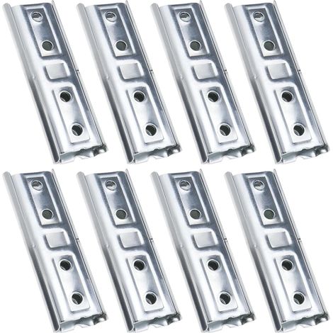 8 paires Supports de Fixation Murale pour Panneau de Tête de Lit à Usage Intensif Connecteur de Verrouillage de Canapé Sectionnel en Métal Cintres de Verrouillage pour Canapé-lit (1/5)
