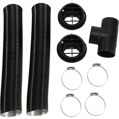 Conduit de Tuyau Chauffage Automatique Voiture 60Mm T Pièce Pinces Sortie D'Air Chaud Ensemble pour Stationnement (1/4)