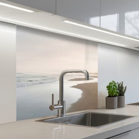 Kitchen Splashback Coastline - Beach - Ocean 80x80 cm