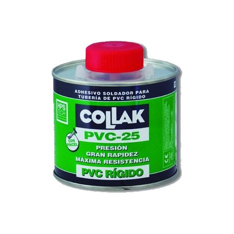 COLLAK 200500TP Adesivo per saldatura PVC-25 Pennello 500ml