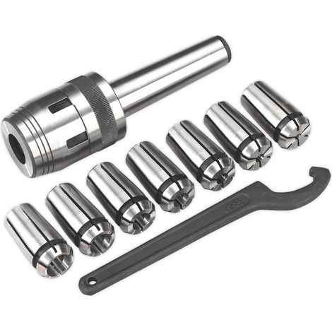 Sealey Mill Chuck Set MT3-M12 4-16mm SM2502MCS