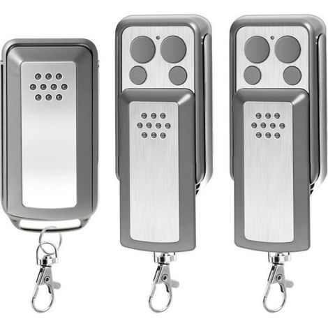 Télécommande Portail - 4 Boutons - Compatible Avec Moteurs Avidsen Extel Thomson - Portée 50 M - Pile 12 V 27 A - Lot De 3 (1/3)
