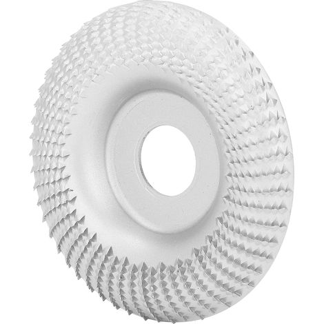 Holzschnitzscheibe, Schleifscheibe, Formscheibe aus Edelstahl für Winkelschleifer, 22 mm, Silber (1/5)