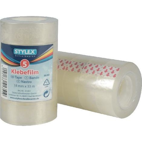 Stylex Plakband 18mmx3m 5 pièces
