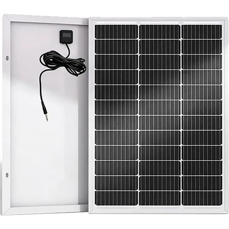 Panel solar de alta eficiencia, versátil para uso en exteriores, 80 W - Cable de transferencia (1/2)