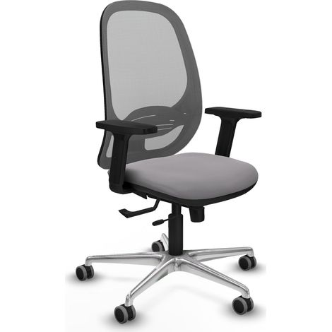 Silla de oficina piqueras y crespo Cilanco cuero sintético gris (1/2)