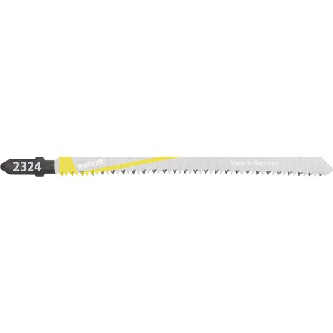 Wolfcraft Stichsägeblätter HCS 130 mm T-Schaft 2 Stück Stichsägeblattset (1/2)