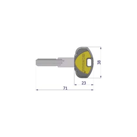 CHIAVE GREZZA PER CILINDRO K2 - 5 pezzi SECUREMME