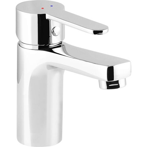 Cornat BAR1 Barrio Robinet mitigeur monocommande en laiton chrome pour lavabo (1/3)