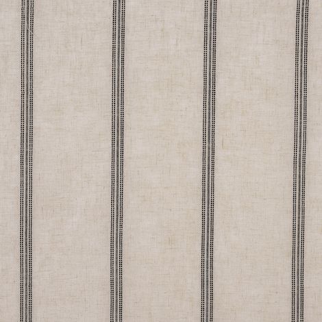 Tissu rayé et plombé esprit campagne chic Ecru 290 cm