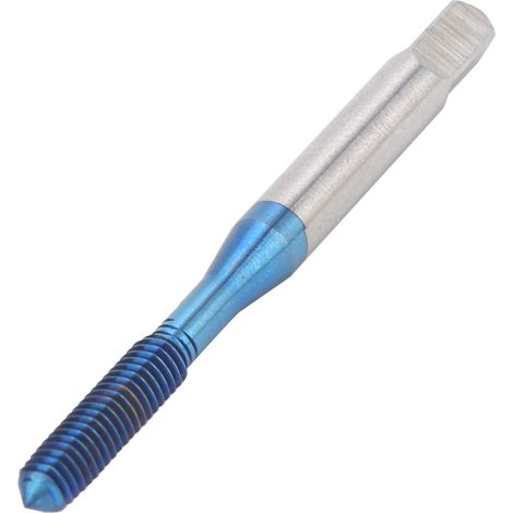 Taraud à extrusion M4, revêtement bleu nano, filetage métrique, outil de formage de filets pour réparation et fabrication. (1/5)