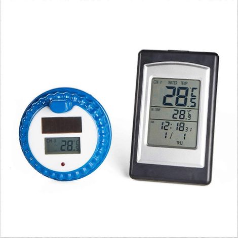 Thermomètre solaire sans fil pour piscine, intérieur et extérieur --- (1/5)