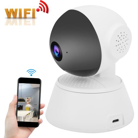 Caméra de Surveillance WiFi HD Vision Nocturne avec Audio Bidirectionnel pour Bébé et Animal Domestique (1/5)