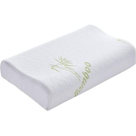 Coussin Mémoire de Forme Orthpédique, Taie d'Oreiller Cervicale Anti-douleur Cou Dos Ventre Côté, Housse sans Oreiller Inclus (1/5)