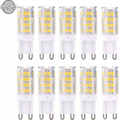 Ampoules LED G9 - Blanc Chaud 3000K - 5W - Équivalent à 40W Halogène - Lot de 10 Ampoules - Non-Dimmables (1/4)