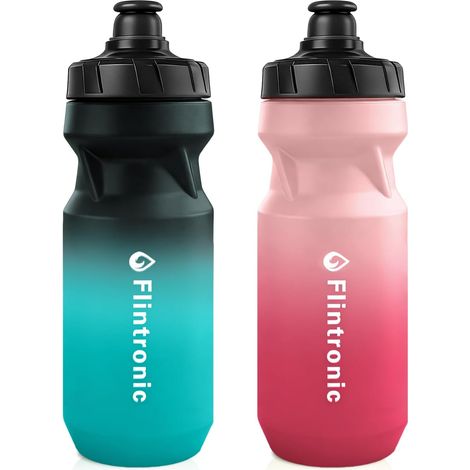 650ml Sports Water Bottle, 2-Pack Leakproof, BPA-Free, Reusable, for Fitness, Yoga, Office, Hiking (1/5)