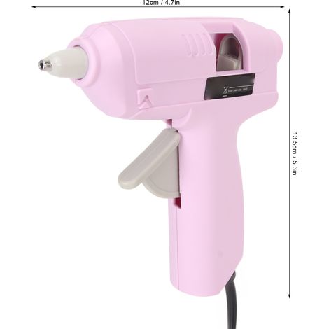 Pistolet à colle chaude 20W, préchauffage rapide, séchage express, outil de fusion portable mini avec bâtons pour travaux manuels, prise UE 110V-240V (1/5)