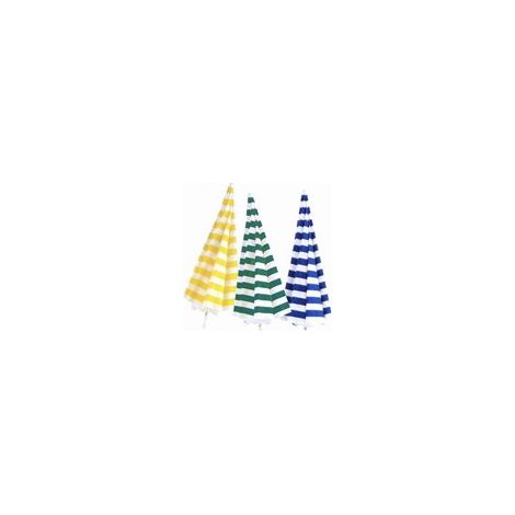 OMBRELLONE SPIAGGIA MT.2 COTONE BIANCO/GIALLO