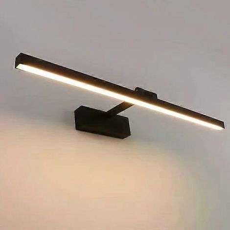 Lampada da specchio per bagno, 50 cm, 12 W, luce bianca calda con rotazione a 180°