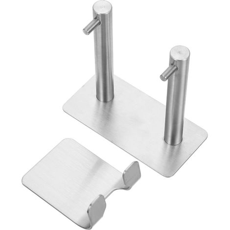 Black Stainless Steel Bathroom Towel Rack Over the Door