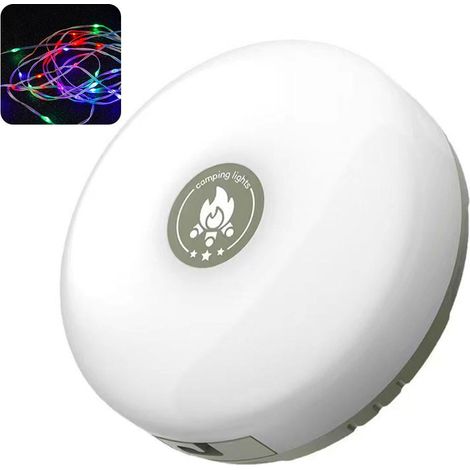Lampe De Camping - Guirlande Lumineuse LED Rechargeable USB - 8 M - Étanche IP44 - Avec Aimants - Pour Tente Et Extérieur - 1 Pièce (1/5)