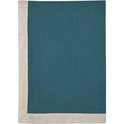 Tovaglia DUO 140x240 beige chiaro petrolio