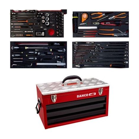 BAHCO - Kit d'outils aviation - 129 pcs/caisse métallique