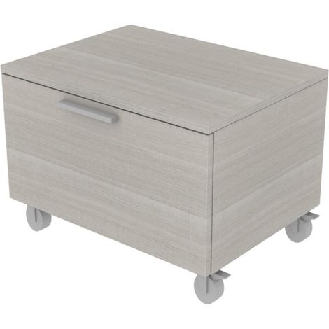 Cassettiera moderna con cassetto - Ideale per cameretta o ufficio - Rovere rock