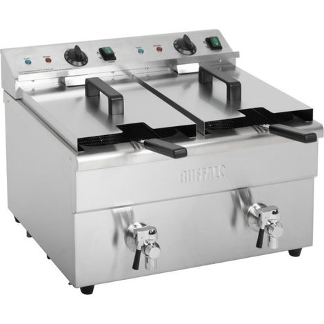 Friteuse induction double 2 x 3 kW - Buffalo (1/5)