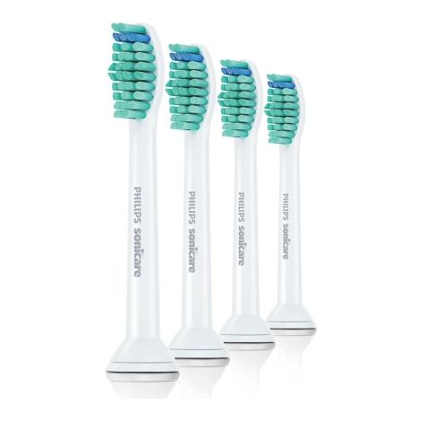 Testine di ricambio per spazzolino elettrico sonico Philips Sonicare C1 ProResults HX6014/87, colore bianco. (1/3)