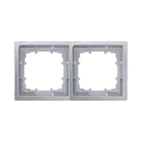 Cornice 2 elementi Siemens Delta Style METAL PLATINUM 5TG13221