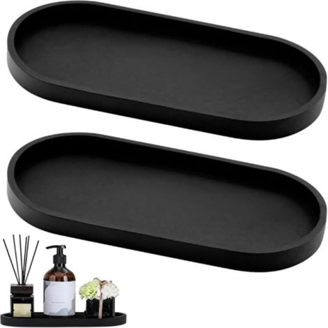 Black silicone tray 25 x 11 cm Non-slip base (B) (1/4)