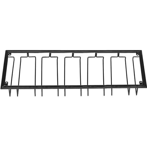 Range Verre Suspendu, Support pour verre à vin en métal avec 6 rangées de support pour verres à vin verres à vin pour famille, restaurant, hôtel, bar