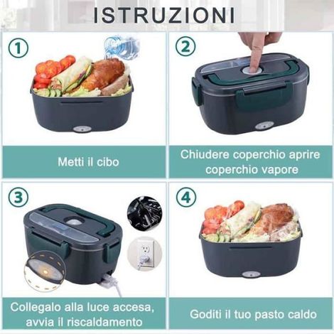 Boîte à lunch chauffée - - Modèle Gris - 12V/24V/220V - 40W - Conteneur amovible (1/4)