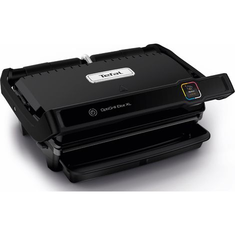 Tefal OptiGrill Elite XL GC760812 - Griglia a contatto, 16 programmi, display digitale con indicatore del livello di cottura, piastre XL rimovibili, griglia elettrica, colore nero (1/5)