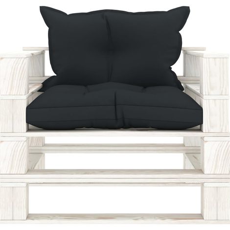Maison Exclusive - Garten-Palettensofa mit Kissen in Anthrazit Ho