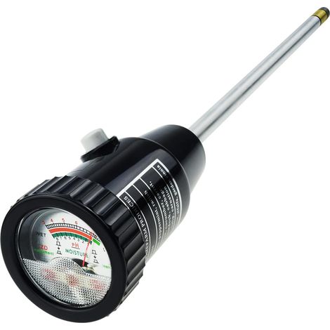 Boden-pH-Meter, Bodenfeuchtigkeitssensor-Messgerät für Pflanzen, Bäume, Bodentester für Feuchtigkeit, ideal für Garten, Rasen, Bauernhof, Innen- und Außenbereich, 30 cm lang