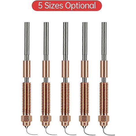 3D-Druckerzubehör: 0,4 mm CZ-Düse mit Kupfer- und gehärteter Stahlbeschichtung, kompatibel mit Creality K1C/K1 (1/4)